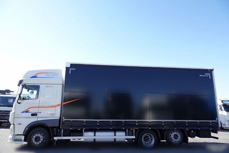DAF XF 480 / 6x2 / 60m3 / FIRANKA 7.75 m / SOLÓWKA / OŚ PODNOSZONA / KLIMA POSTOJOWA / PO KONTRAKCIE SERWISOWYM zdjęcie 14