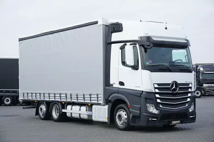 Mercedes ACTROS / 2542 / ACC / EURO 6 / FIRANKA / 18 PALET / OŚ SKRĘTNA zdjęcie 2