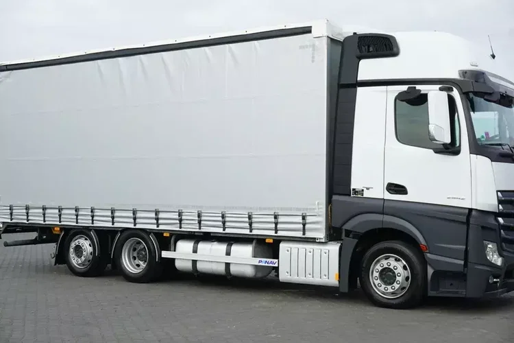 Mercedes ACTROS / 2542 / ACC / EURO 6 / FIRANKA / 18 PALET / OŚ SKRĘTNA zdjęcie 31
