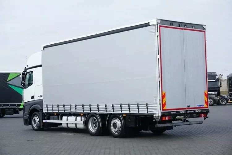 Mercedes ACTROS / 2542 / ACC / EURO 6 / FIRANKA / 18 PALET / OŚ SKRĘTNA zdjęcie 6