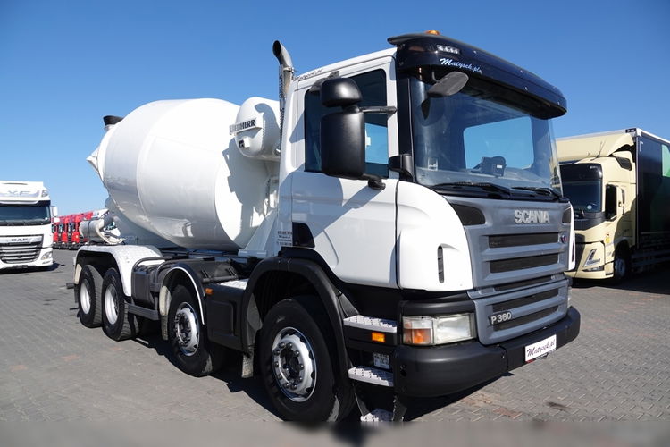 Scania P 360 / 8x4 / BETONOMIESZARKA / GRUSZKA / LIEBHERR / 9m3 / MANUAL zdjęcie 9