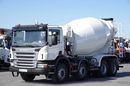 Scania P 360 / 8x4 / BETONOMIESZARKA / GRUSZKA / LIEBHERR / 9m3 / MANUAL zdjęcie 2