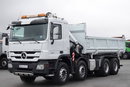 Mercedes -BENZ ACTROS 3241 / 8X4 / 2 STR WYWROTKA HYDROBURTA / BORMATIC / + HDS PALFINGER PK 18002-EH  / EPS + SPRZĘGŁO / SPROWADZONY zdjęcie 13