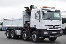 Mercedes -BENZ ACTROS 3241 / 8X4 / 2 STR WYWROTKA HYDROBURTA / BORMATIC / + HDS PALFINGER PK 18002-EH  / EPS + SPRZĘGŁO / SPROWADZONY zdjęcie 17