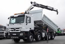 Mercedes -BENZ ACTROS 3241 / 8X4 / 2 STR WYWROTKA HYDROBURTA / BORMATIC / + HDS PALFINGER PK 18002-EH  / EPS + SPRZĘGŁO / SPROWADZONY zdjęcie 1