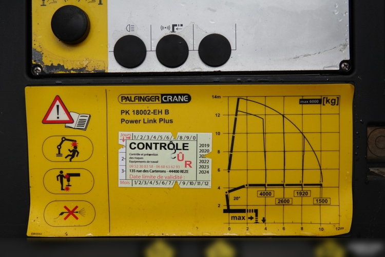 Mercedes -BENZ ACTROS 3241 / 8X4 / 2 STR WYWROTKA HYDROBURTA / BORMATIC / + HDS PALFINGER PK 18002-EH  / EPS + SPRZĘGŁO / SPROWADZONY zdjęcie 30