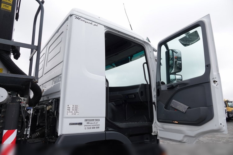 Mercedes -BENZ ACTROS 3241 / 8X4 / 2 STR WYWROTKA HYDROBURTA / BORMATIC / + HDS PALFINGER PK 18002-EH  / EPS + SPRZĘGŁO / SPROWADZONY zdjęcie 51