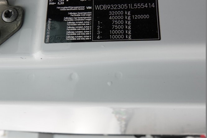 Mercedes -BENZ ACTROS 3241 / 8X4 / 2 STR WYWROTKA HYDROBURTA / BORMATIC / + HDS PALFINGER PK 18002-EH  / EPS + SPRZĘGŁO / SPROWADZONY zdjęcie 52