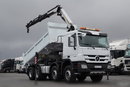 Mercedes -BENZ ACTROS 3241 / 8X4 / 2 STR WYWROTKA HYDROBURTA / BORMATIC / + HDS PALFINGER PK 18002-EH  / EPS + SPRZĘGŁO / SPROWADZONY zdjęcie 7