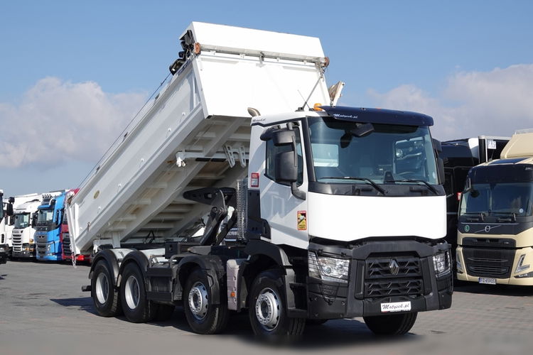 Renault C 430 / 8x4 / WYWROTKA MEILLER  + HYDROBURTA / BORDMATIC / SPROWADZONY zdjęcie 7
