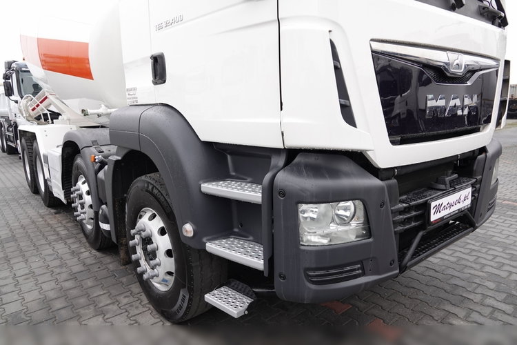 MAN TGS 32.400 / 8X4 / GRUSZKA / BETONOMIESZARKA / 9 M3 / SCHWING STETTER / OPONY 100% / ALUFELGI / SPROWADZONY zdjęcie 9