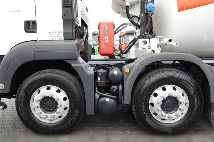 MAN TGS 32.400 / 8X4 / GRUSZKA / BETONOMIESZARKA / 9 M3 / SCHWING STETTER / OPONY 100% / ALUFELGI / SPROWADZONY zdjęcie 21