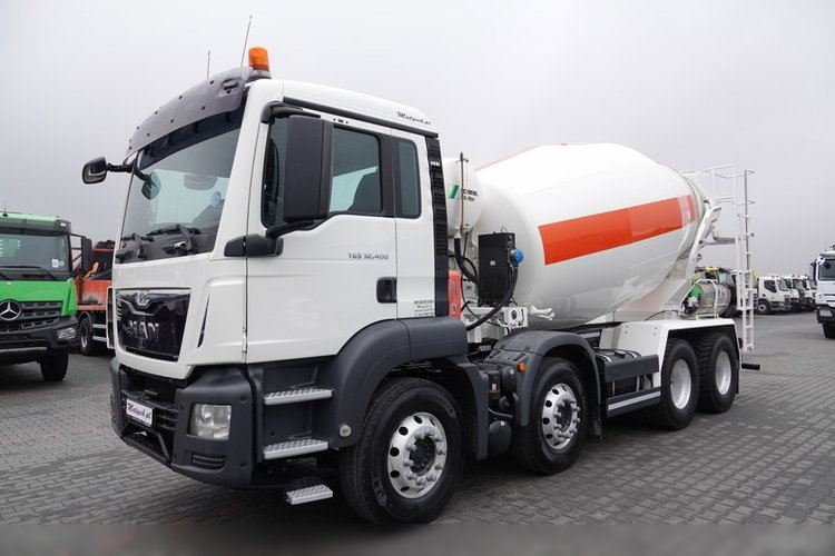 MAN TGS 32.400 / 8X4 / GRUSZKA / BETONOMIESZARKA / 9 M3 / SCHWING STETTER / OPONY 100% / ALUFELGI / SPROWADZONY zdjęcie 2