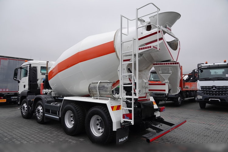 MAN TGS 32.400 / 8X4 / GRUSZKA / BETONOMIESZARKA / 9 M3 / SCHWING STETTER / OPONY 100% / ALUFELGI / SPROWADZONY zdjęcie 3