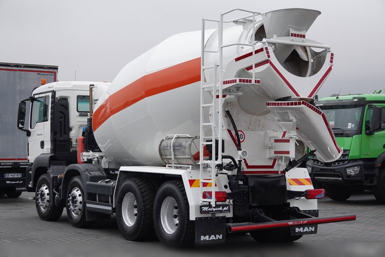 MAN TGS 32.400 / 8X4 / GRUSZKA / BETONOMIESZARKA / 9 M3 / SCHWING STETTER / OPONY 100% / ALUFELGI / SPROWADZONY zdjęcie 4