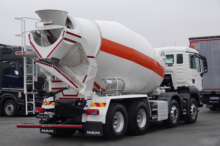 MAN TGS 32.400 / 8X4 / GRUSZKA / BETONOMIESZARKA / 9 M3 / SCHWING STETTER / OPONY 100% / ALUFELGI / SPROWADZONY zdjęcie 6