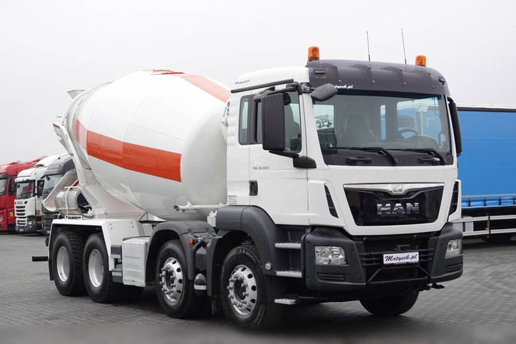 MAN TGS 32.400 / 8X4 / GRUSZKA / BETONOMIESZARKA / 9 M3 / SCHWING STETTER / OPONY 100% / ALUFELGI / SPROWADZONY zdjęcie 8
