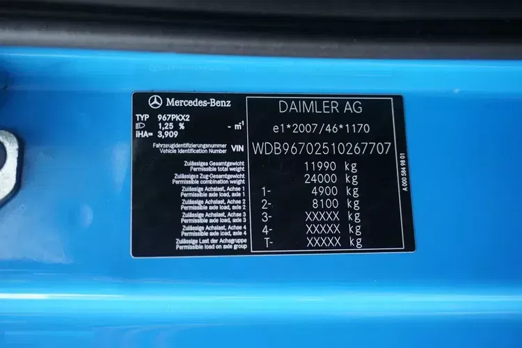 Mercedes ATEGO / 1224 / ACC / EURO 6 / PODWOZIE DO ZABUDOWY / DŁ. 7.6 M zdjęcie 11