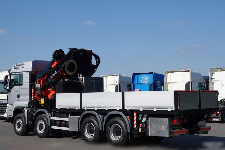 MAN TGS 41.480 / 8X6 / SKRZYNIOWY + HDS PALFINGER PK 92002-SH F + FLY JIB 170 E / WYSIĘG 34 M / MAX UDŹWIG 26 000 KG / STEROWANIE RADIOWE / 5 PODPÓR / 7 FUNKCJI / FULL SERWIS / FULL SERWIS PALFIN zdjęcie 25
