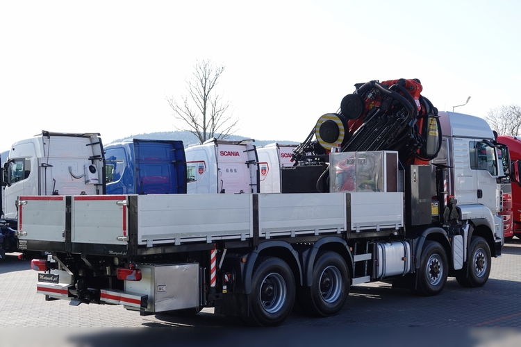 MAN TGS 41.480 / 8X6 / SKRZYNIOWY + HDS PALFINGER PK 92002-SH F + FLY JIB 170 E / WYSIĘG 34 M / MAX UDŹWIG 26 000 KG / STEROWANIE RADIOWE / 5 PODPÓR / 7 FUNKCJI / FULL SERWIS / FULL SERWIS PALFIN zdjęcie 26