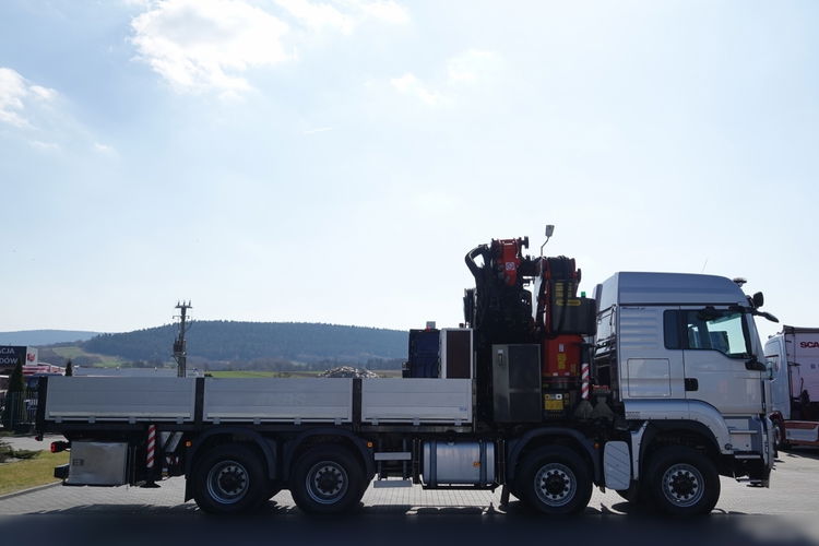 MAN TGS 41.480 / 8X6 / SKRZYNIOWY + HDS PALFINGER PK 92002-SH F + FLY JIB 170 E / WYSIĘG 34 M / MAX UDŹWIG 26 000 KG / STEROWANIE RADIOWE / 5 PODPÓR / 7 FUNKCJI / FULL SERWIS / FULL SERWIS PALFIN zdjęcie 27