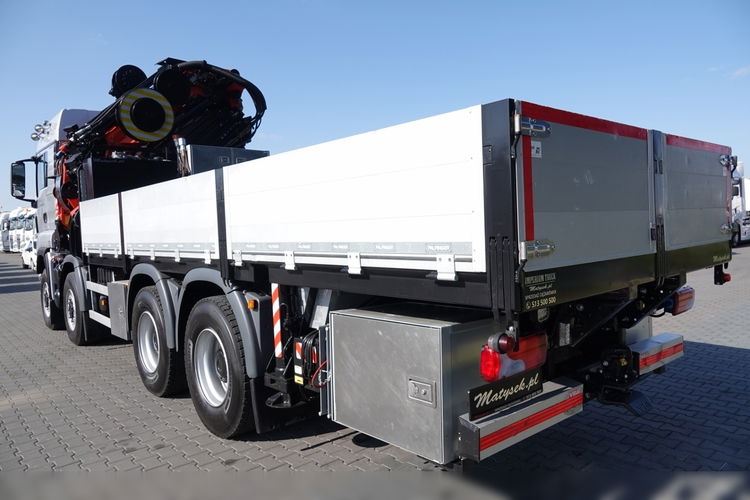 MAN TGS 41.480 / 8X6 / SKRZYNIOWY + HDS PALFINGER PK 92002-SH F + FLY JIB 170 E / WYSIĘG 34 M / MAX UDŹWIG 26 000 KG / STEROWANIE RADIOWE / 5 PODPÓR / 7 FUNKCJI / FULL SERWIS / FULL SERWIS PALFIN zdjęcie 32