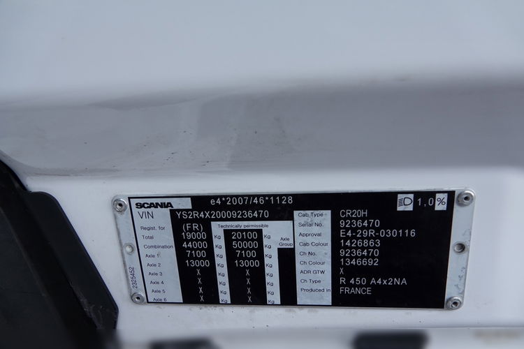 Scania R 450 / RETARDER / KLIMA POSTOJOWA / OPONY 100% / PO KONTRAKCIE SERWISOWYM zdjęcie 38