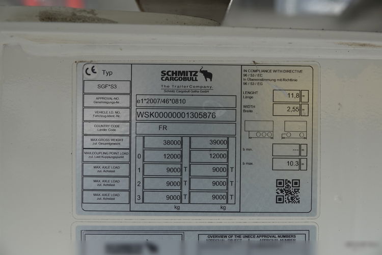 Schmitz / WYWROTKA 60  M3 / ALUMINIOWA / KLAPO-DRZWI / OŚ PODNOSZONA  zdjęcie 21