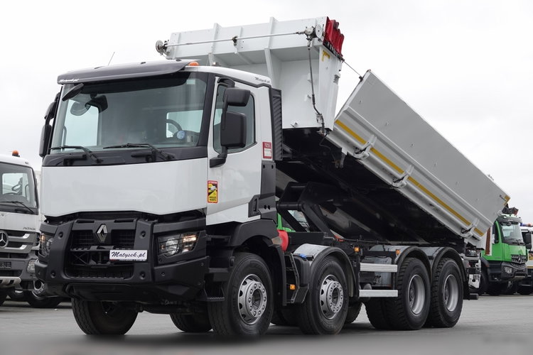 Renault C 430 / 8x4 / WYWROTKA + HYDROBURTA / BORDMATIC / SPROWADZONY zdjęcie 1