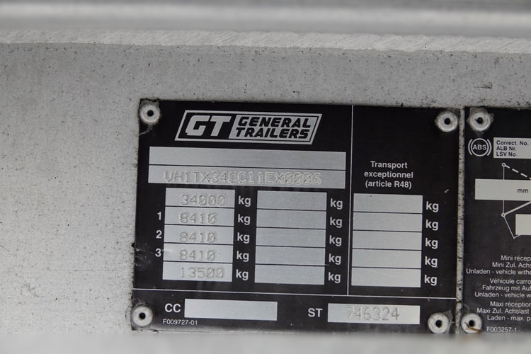 General Trailers WYWROTKA / CAŁA ALUMINIOWA / 34m3 /  / ALUFELGI /5 600KG / zdjęcie 12