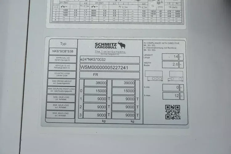 Schmitz CHŁODNIA / CARRIER 1950 / MULTITEMPERATURA / 2 X OŚ PODNOSZONA zdjęcie 11