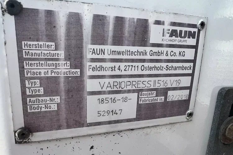 Mercedes ANTOS 1833 FAUN VARIOPRSS 520 V19 zdjęcie 23