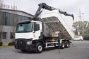 Renault C480 / HDS Hiab 8.7 t / wywrotka 3-stronna / 2 hydroburty zdjęcie 1