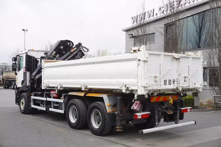 Renault C480 / HDS Hiab 8.7 t / wywrotka 3-stronna / 2 hydroburty zdjęcie 6