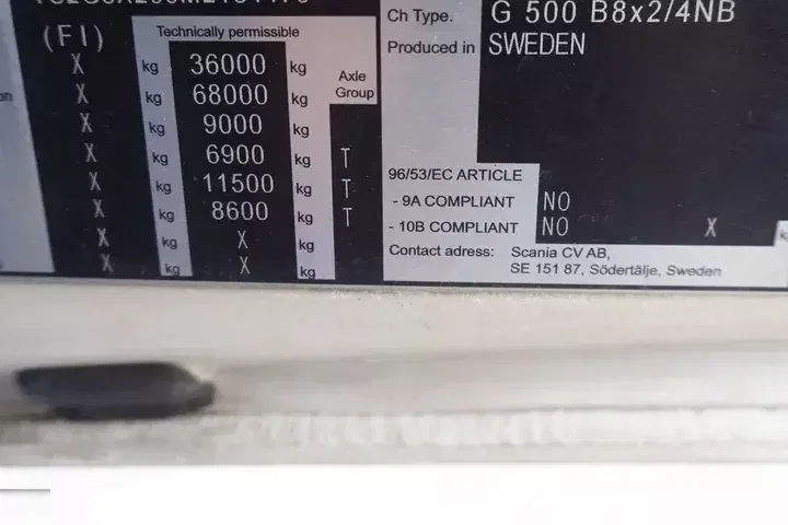 Scania G500 8x2 / 2. oś skrętna / rama 8.35 m / 2021 zdjęcie 2
