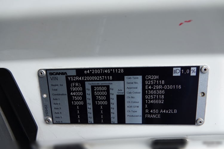 Scania R 450 / RETARDER / FULL AIRMATIC  / HYDRAULIKA /  OPONY 100% / SPROWADZONA / PO KONTRAKCIE SERWISOWYM zdjęcie 36