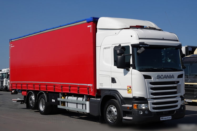 Scania G 320 / 6x2 / FIRANKA- 9 M / + WINDA ZAŁADOWCZA / OŚ PODNOSZONA  zdjęcie 8