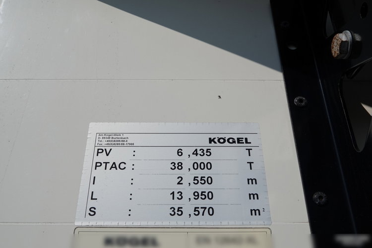 Kogel FIRANKA STANDARD / OSIE SAF / OPONY  100% / OŚ PODNOSZONA / 2021 ROK  zdjęcie 25