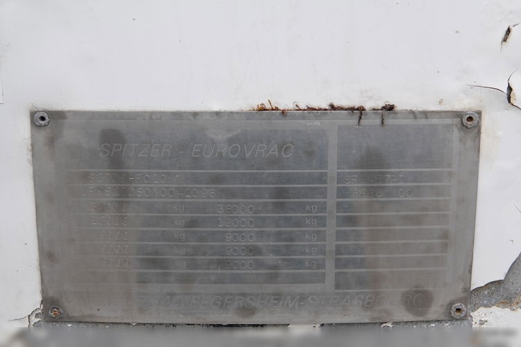 Spitzer CEMENTONACZEPA / 37 000 L / SILOS / 3 KOMORY / OSIE SAF / ALUFELGI  zdjęcie 22