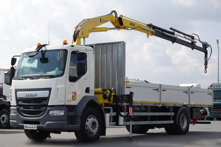 DAF LF 250 / 4X2 / SKRZYNIOWY - 7.30 + HDS HYVA HB 150X/ STEROWANIE RADIOWE / ROTATOR / MAX UDŹWIG: 5200 KG / EURO 6 zdjęcie 3