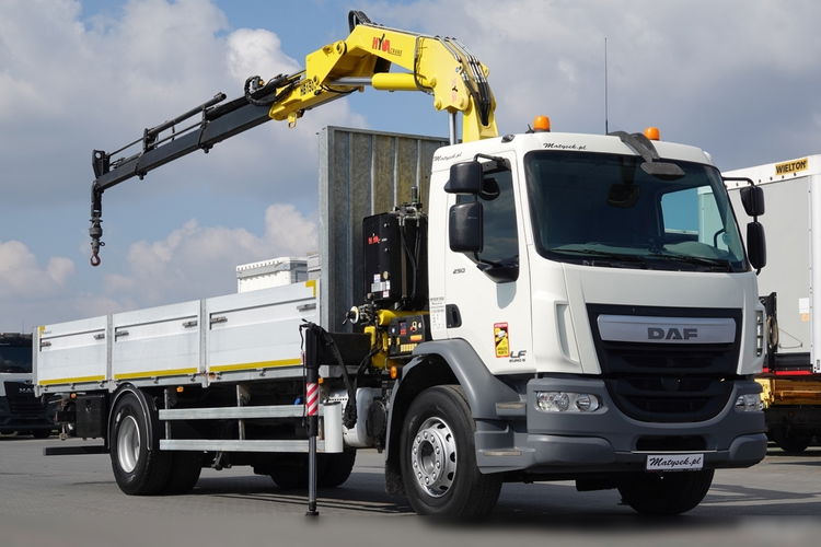 DAF LF 250 / 4X2 / SKRZYNIOWY - 7.30 + HDS HYVA HB 150X/ STEROWANIE RADIOWE / ROTATOR / MAX UDŹWIG: 5200 KG / EURO 6 zdjęcie 6