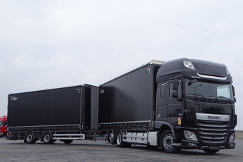 DAF XF 480 / ZESTAW TANDEM / 120 M3 / PRZEJAZDOWY / 2019 ROK / PO KONTRAKCIE SERWISOWYM /