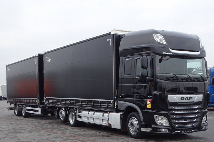 DAF XF 480 / ZESTAW TANDEM / 120 M3 / PRZEJAZDOWY / 2019 ROK / PO KONTRAKCIE SERWISOWYM / zdjęcie 19
