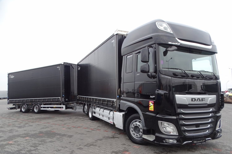 DAF XF 480 / ZESTAW TANDEM / 120 M3 / PRZEJAZDOWY / 2019 ROK / PO KONTRAKCIE SERWISOWYM / zdjęcie 7