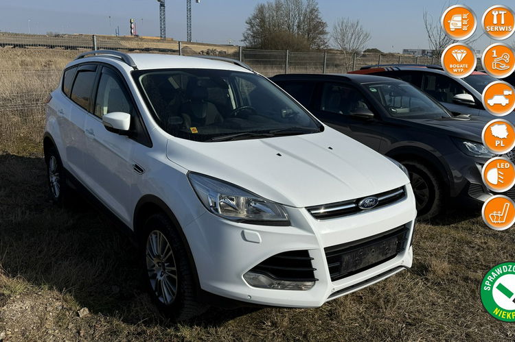 Ford Kuga 2.0tdci 163 KM 4x4 automat Titanium bezwypadkowa serwis zamiana gwar zdjęcie 1