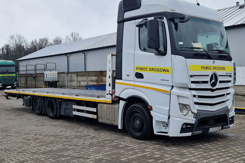 Mercedes Actros 2543 LAWETA POMOC DROGOWA NAJAZD HYDRAULICZNY 3-OSIE 6x2 KLIMA ŁÓŻKO