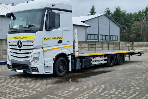 Mercedes Actros 2543 LAWETA POMOC DROGOWA NAJAZD HYDRAULICZNY 3-OSIE 6x2 KLIMA ŁÓŻKO