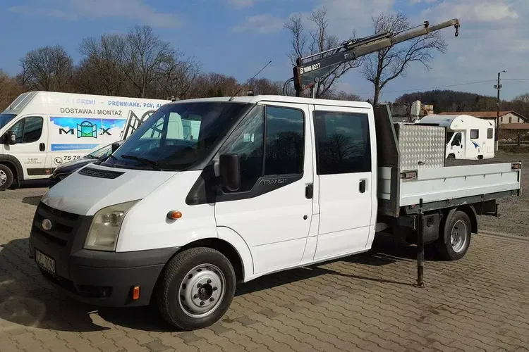 Ford Transit HDS Hiab 022 T-3 Mocny/podpory Auto Salon Polska jeden Właściciel zdjęcie 8