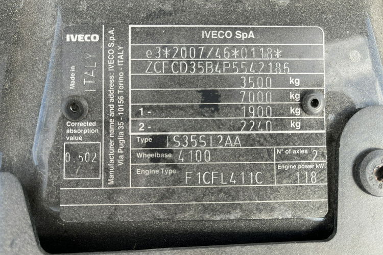 Iveco Daily 3.0/160KM Winda_B.A.R.-750Kg Chłodnia_Carrier -29 C/+29 C _GWARANCJA zdjęcie 31