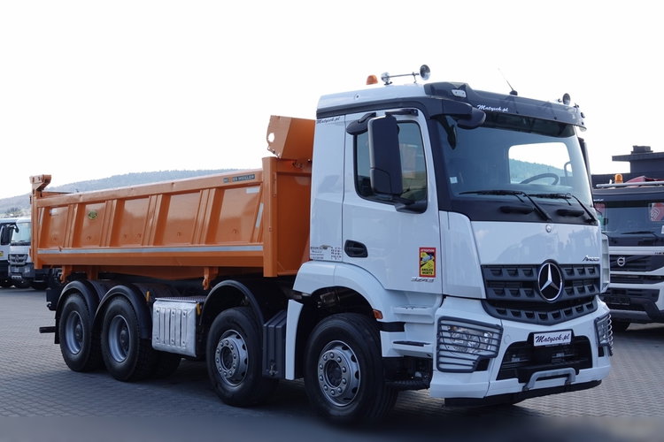 Mercedes AROCS 3243 / 8x4 / WYWROTKA + HYDROBURTA / BORDMATIC / MEILLER KIPPER / EURO 6 / OPONY 100 % zdjęcie 18